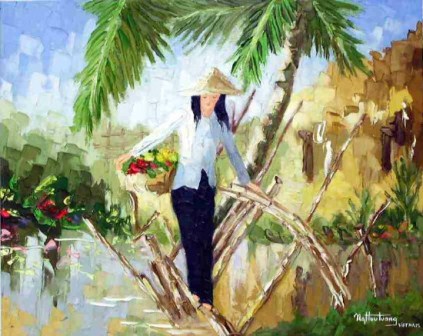Ngang qua xóm nhỏ - Trần Nguyên Hạnh