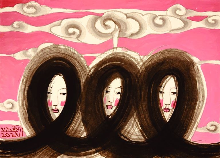 Khói ngưng lưng trời
