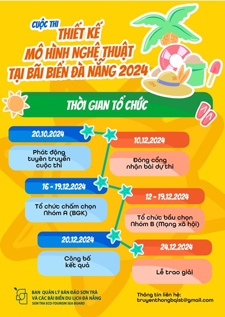 Phát động Cuộc thi Thiết kế mô hình nghệ thuật tại bãi biển biển Đà Nẵng 2024