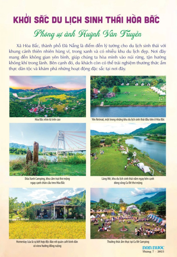 Khởi sắc du lịch sinh thái Hòa Bắc