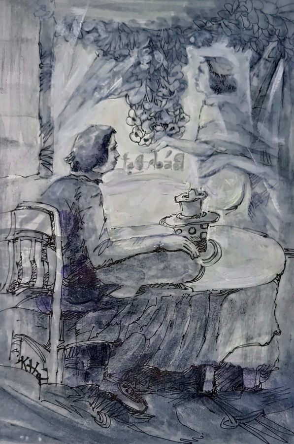 Dưới vòm hoa vu vơ