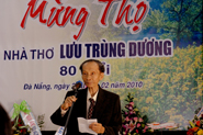 LỄ MỪNG THỌ NHÀ THƠ LƯU TRÙNG DƯƠNG 2010