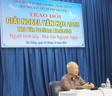 Nhà văn Nguyên Ngọc trao đổi về Giải Nobel Văn học 2015 của nhà văn Svetlana Alexievich