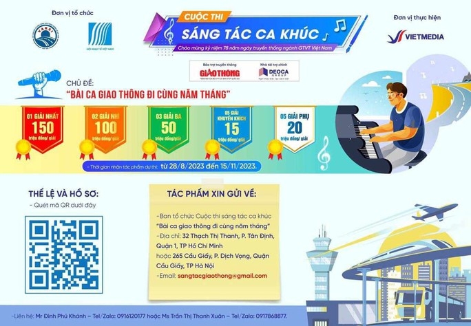 Phát động Cuộc thi sáng tác ca khúc chủ đề "Bài ca giao thông đi cùng năm tháng"