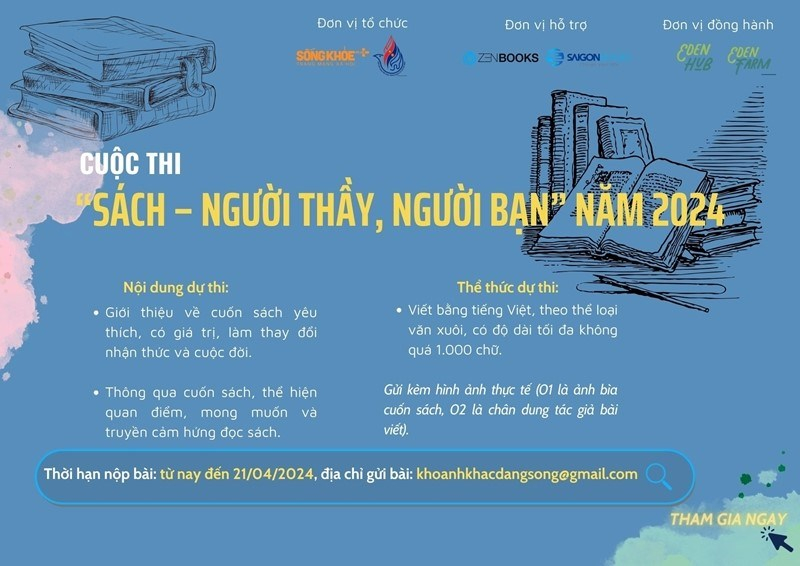 Phát động cuộc thi “SÁCH – NGƯỜI THẦY, NGƯỜI BẠN”